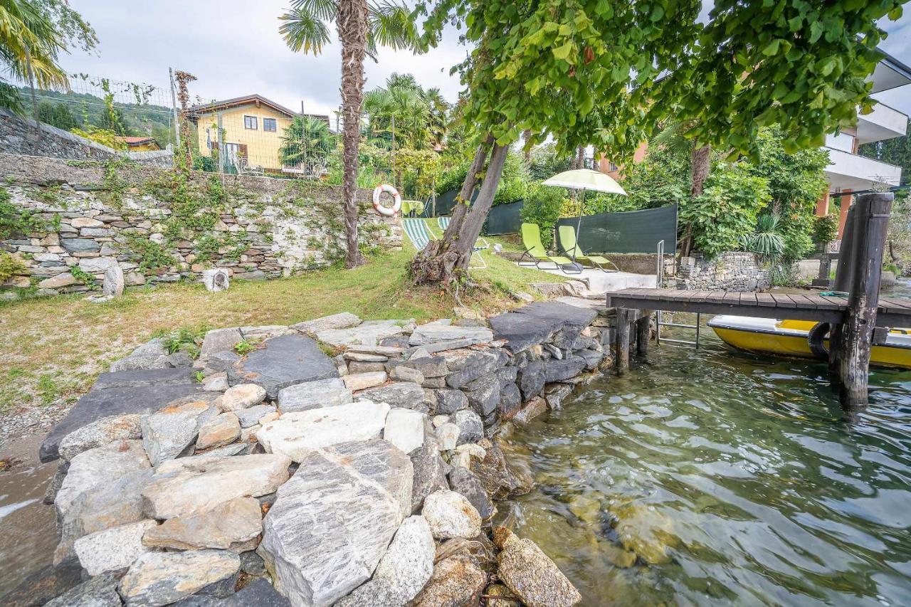 Il Glicine Appartamento Con Darsena Privata A Lago Pettenasco Exterior foto